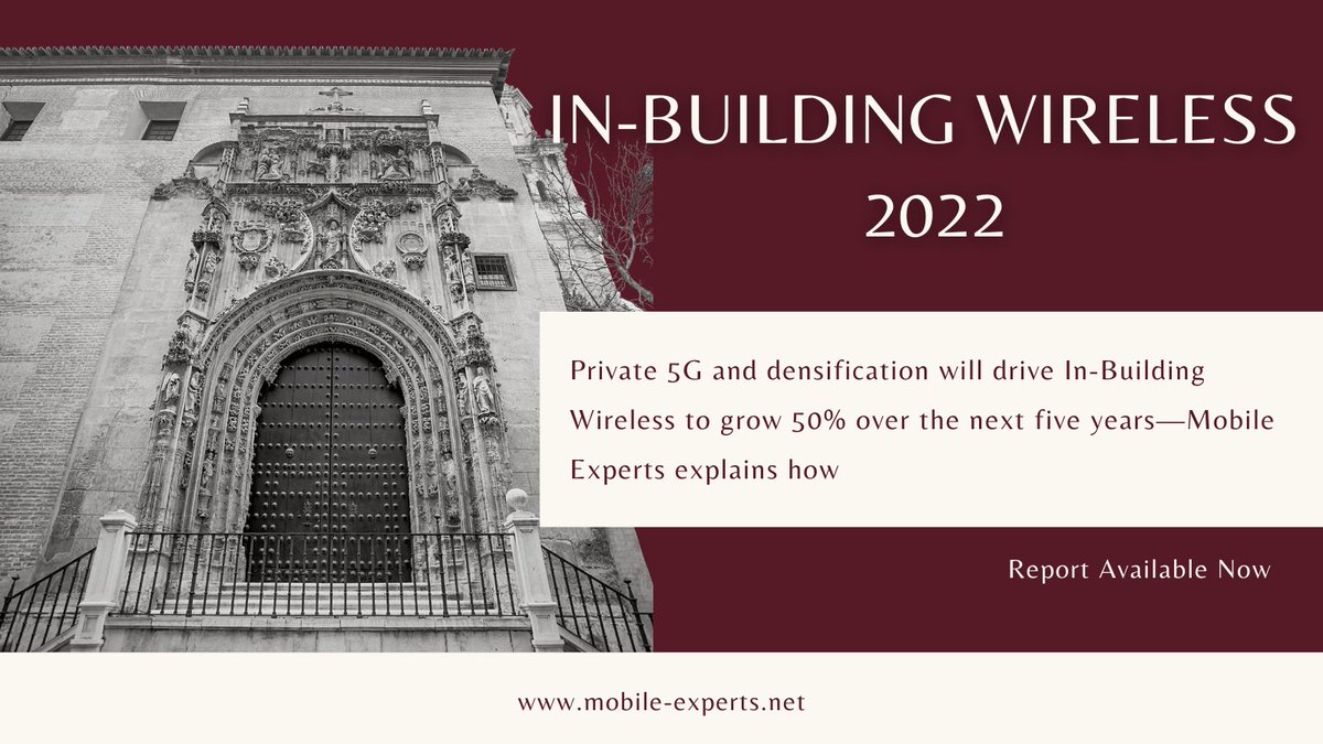 Hot off the press: In-Building Wireless 2022, from the desk of Principal Analyst Kyung Mun (<a href="/KTMUN3/">Kyung Mun</a>). Available now. mobile-experts.net/reports/p/in-b…

 #IBW #Wireless #TelecomNews