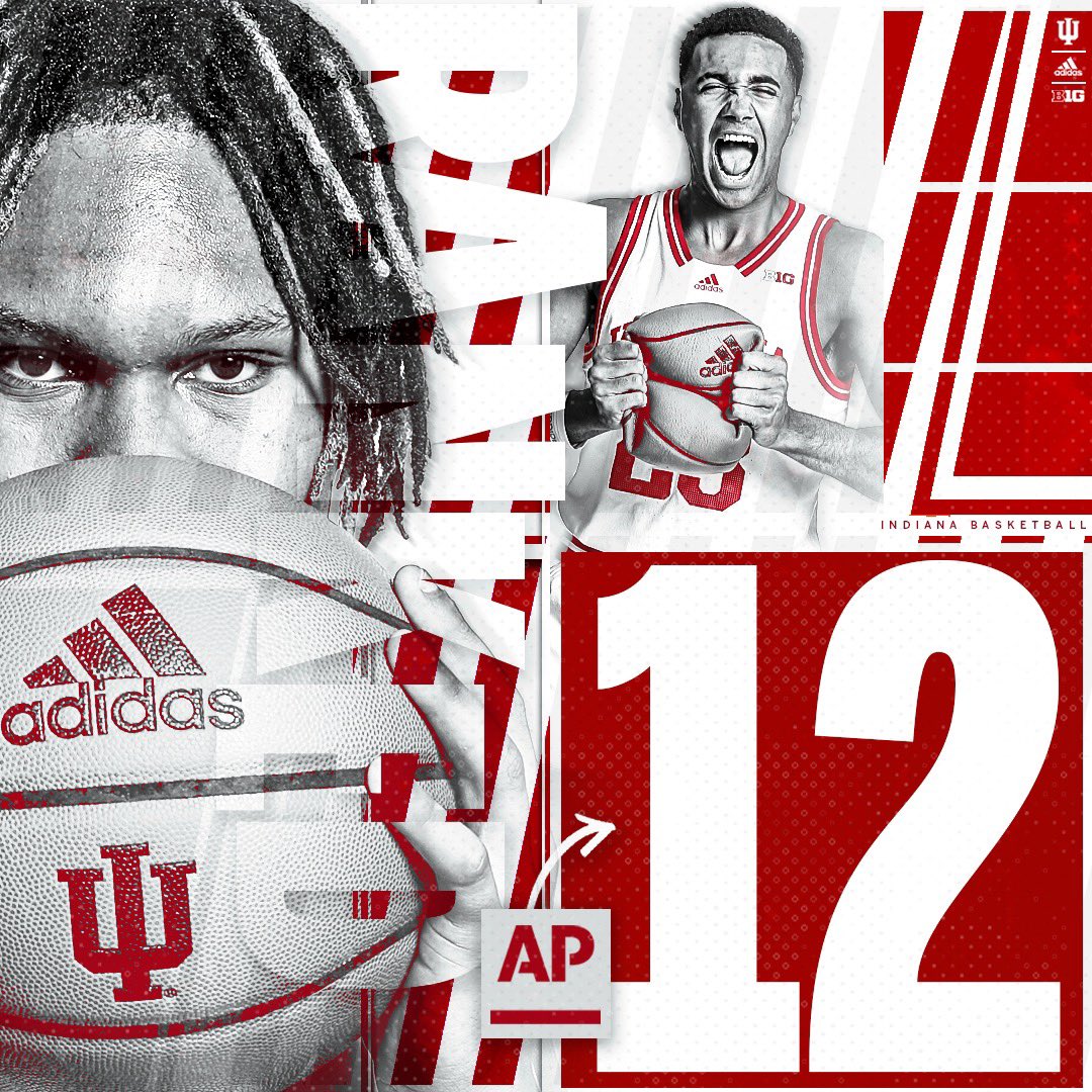 IndianaMBB's tweet photo. Moving up. 📈 https://t.co/6QWLcxXfkJ