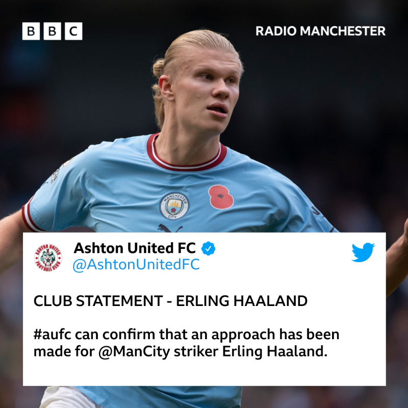 BBCRMsport's tweet photo. Not just Ronaldo talk on Talking Balls with @Radio_Gaz &amp; @Natalie_Pike_ 

🔵 Should @ManCity take @AshtonUnitedFC up on their offer? 

🕕 Join us from 6! 

📱 0800 218 22 55
