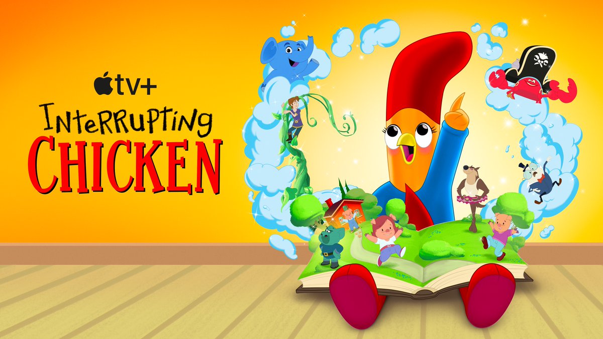 #InterruptingChicken premieres on #AppleTV+ this Friday, November 18.

The kids series introduces children to the joy of creative writing — starting with a young little chicken named Piper who has a habit of interrupting storytime.