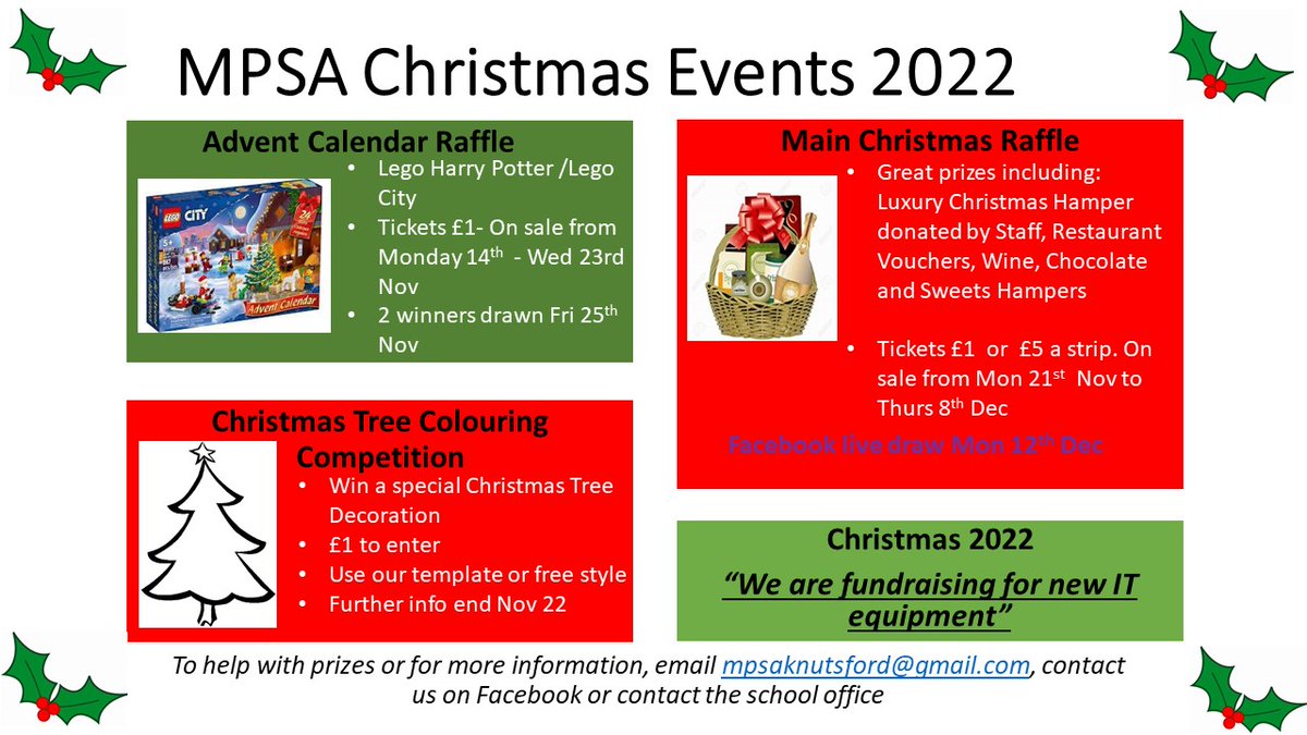 Could your business donate a prize to Manor Park's Christmas Raffle with live FB draw? We are fundraising for new IT equipment. <a href="/MPSAKnuts/">ManorParkSchoolAsso</a> <a href="/ManorParkSchool/">Manor Park Primary School</a> #Knutsford