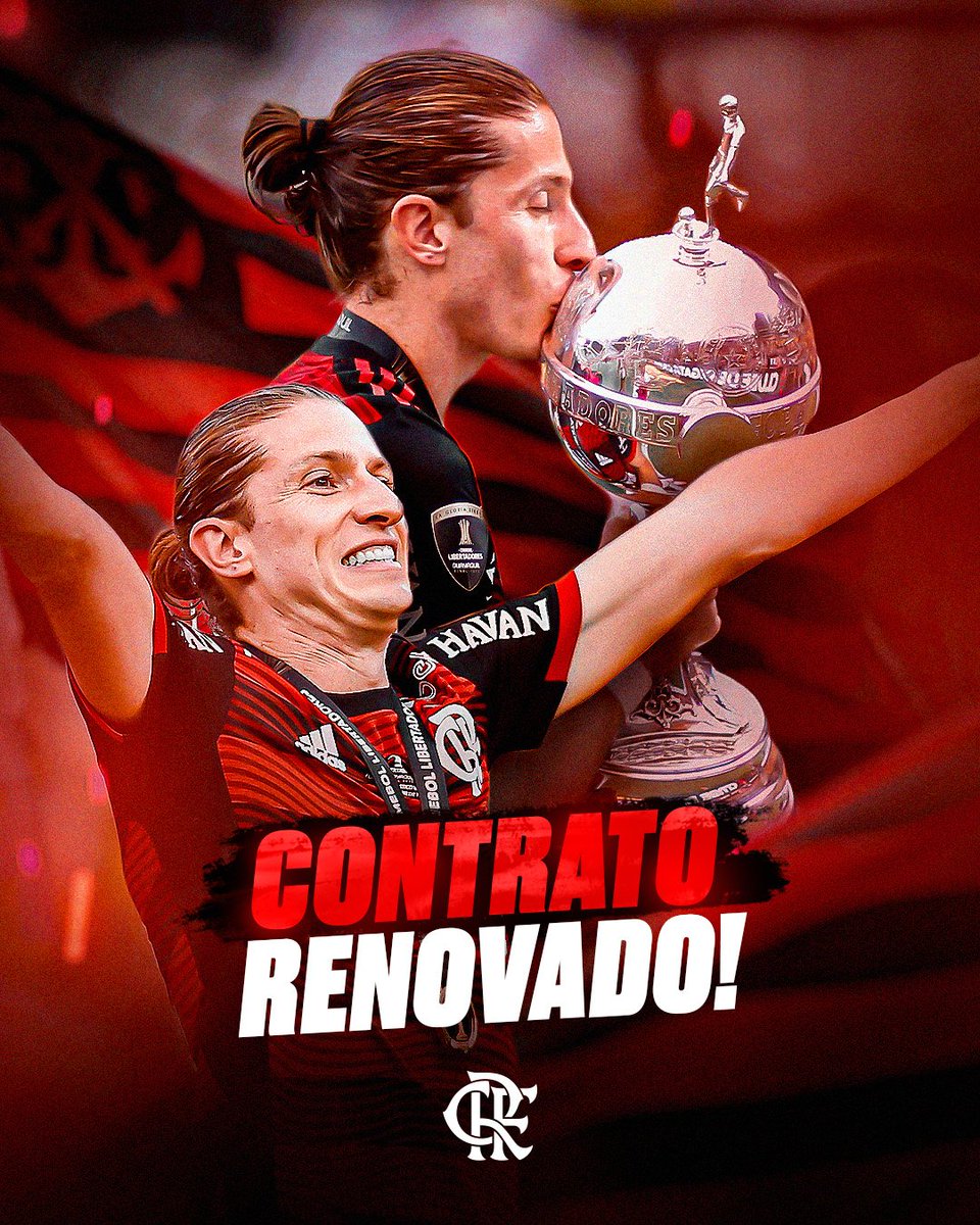 Flamengo (@flamengo) on Twitter photo O QUERIDO RENOVOU! 🖋️🔴⚫
Multicampeão com o Manto, craque e Flamenguista. <a href="/filipeluis/">Filipe Luis</a> assinou renovação de contrato com o Mengão até Dezembro de 2023! A Nação terá ainda mais oportunidades de prestigiar a elegância e o talento do lateral no ano que vem!
#VamosFlamengo #CRF O QUERIDO RENOVOU! 🖋️🔴⚫
Multicampeão com o Manto, craque e Flamenguista. <a href="/filipeluis/">Filipe Luis</a> assinou renovação de contrato com o Mengão até Dezembro de 2023! A Nação terá ainda mais oportunidades de prestigiar a elegância e o talento do lateral no ano que vem!
#VamosFlamengo #CRF