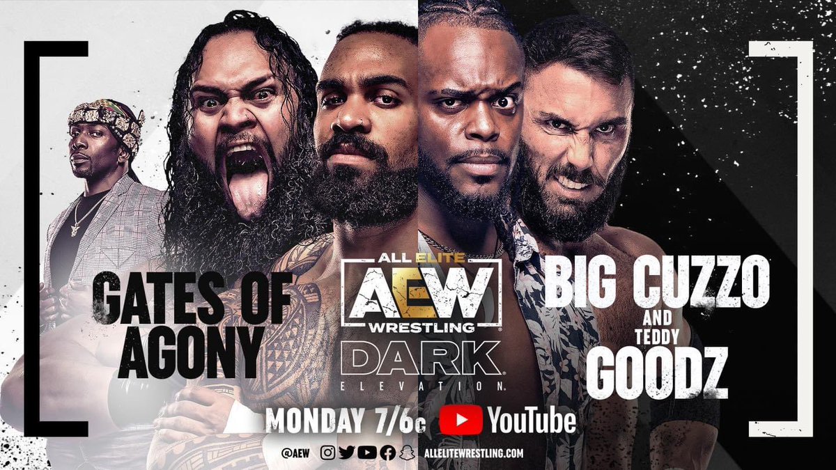 TONIGHT‼️ On #AEWDarkElevation at 7pm! Tag Team action along side #TeddyGoodz Vs #GatesOfAgony 
.
.

#BigCuZZO #TheBarricade #ProWrestling #Bigpapi #wrestling #WhosYourCuzzo #prowrestling #entertainment #sports  #dreads #Dominican 
#TheFalloutShelter
#SeekShelter
#BattleClubPro