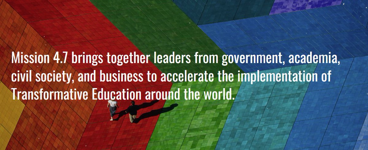 This spring, SDSN USA’s Mission 4.7 Community of Practice seeks to convene leaders in #education from across the country for a US Summit on Transformative Education.
Learn more about the summit and submit a proposal for a session by December 15th!
👉sdsnusa.org/us-transformin…
#SDG4