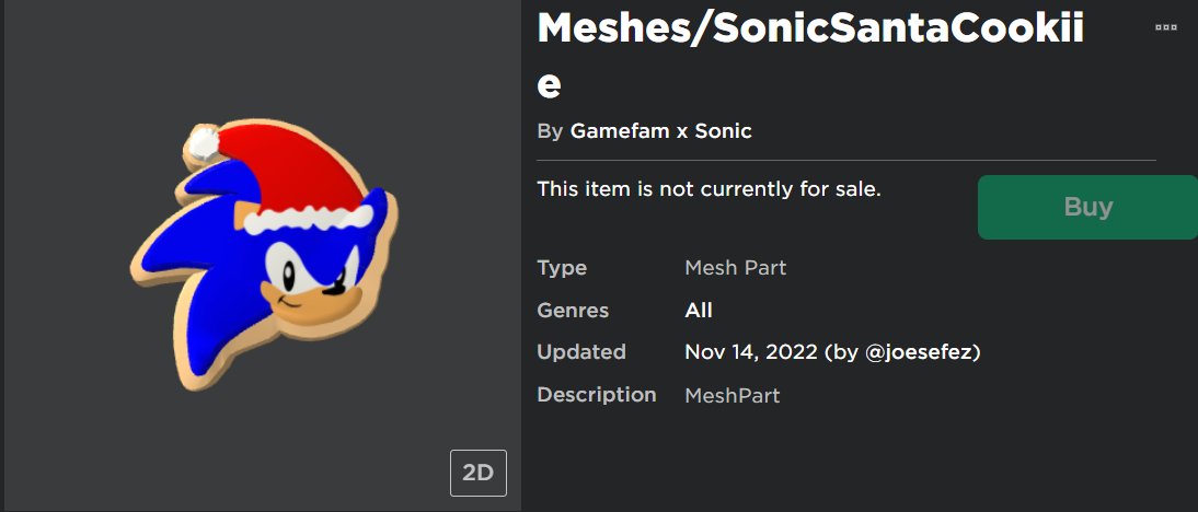 Gamefam Studios on X: We've just released Sonic the Hedgehog themed avatar  items you can purchase to wear on your #Roblox avatar! #SonicRoblox Buy  them in-game in Sonic Speed Simulator or by