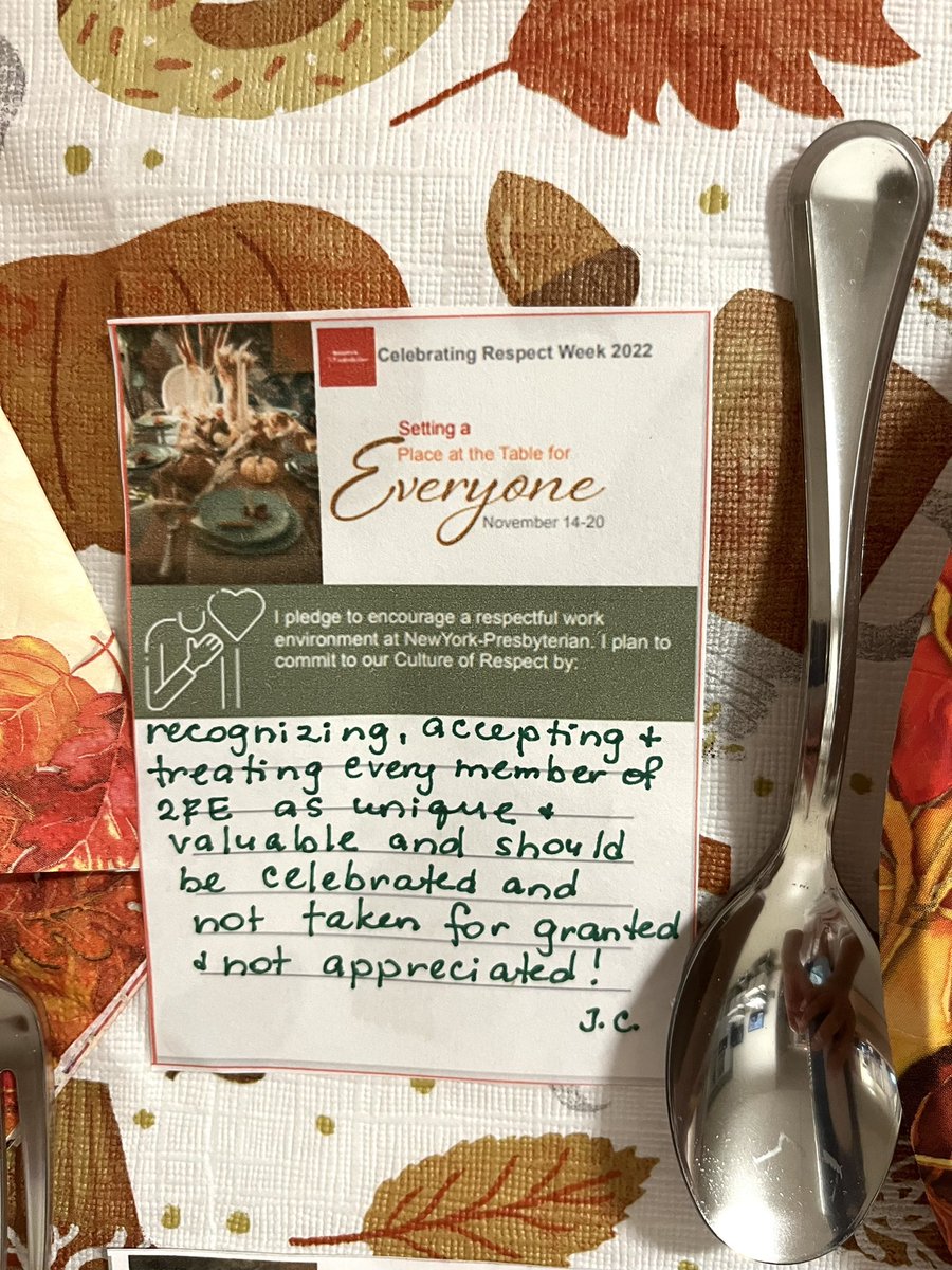 2FE celebrating Respect Week 2022. Welcome everyone to our unit’s “ table” of Respect. Please feel free to post what “Respect means…” and to make your pledge.  <a href="/AllinatTheAllen/">AllenHospital</a> <a href="/AH_ACNWmagnetic/">AH+ACNwest=MAGNETIC</a> <a href="/CPBalsam/">Courtney P. Balsam</a> <a href="/Beekurn/">Bertha Ku</a> @hamj719