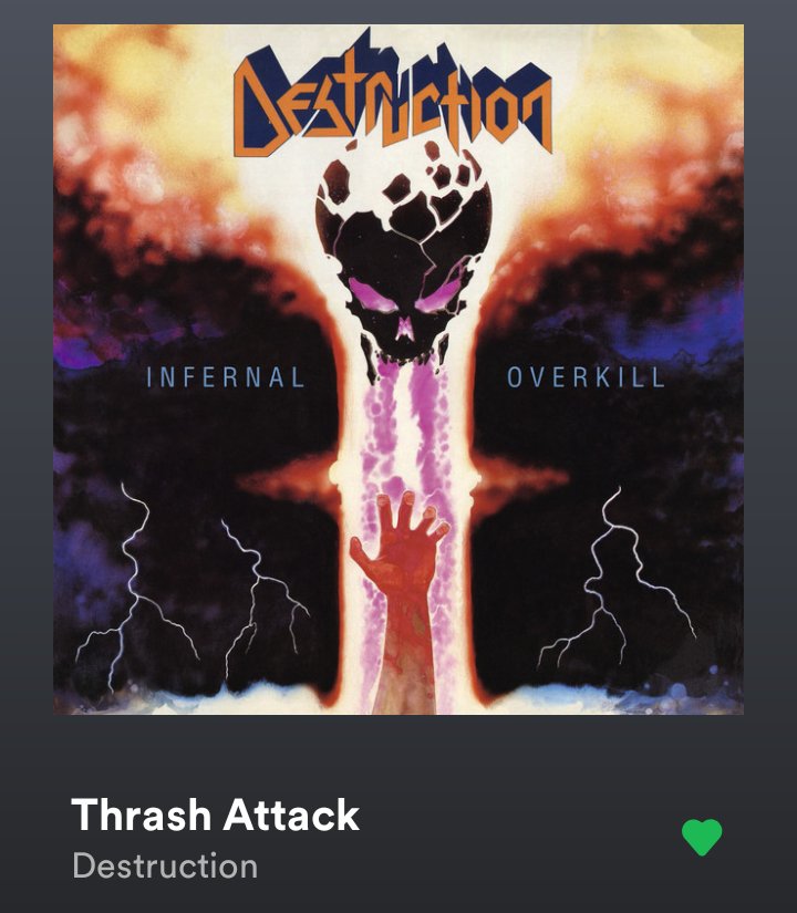 TARS_9000's tweet photo. Here we go! 
#Destruction🇩🇪 #InfernalOverkill #ThrashAttack 🎶🎶
🤘⏳ 🎸 https://t.co/pl0lxMWkT2