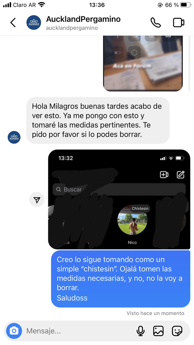 MilagrosOller5's tweet photo. Esta situación repugnante está pasando en Pergamino. 
Así actúan los empleados (específicamente Nicolas Ninni y otros) de Auckland (empresa de viajes de egresados). https://t.co/IlbX0MuFhc
