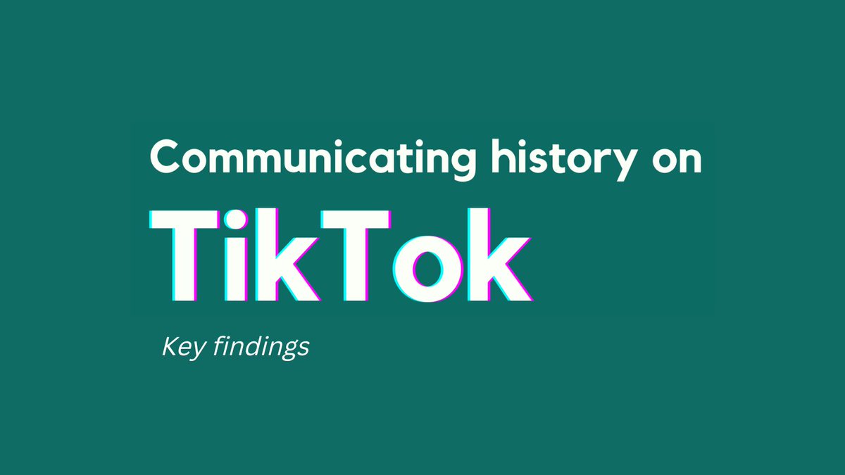 🧵We recently released a new report about how #TikTok may be shaping the public's understandings of history. Here are some of our key findings ⤵️
