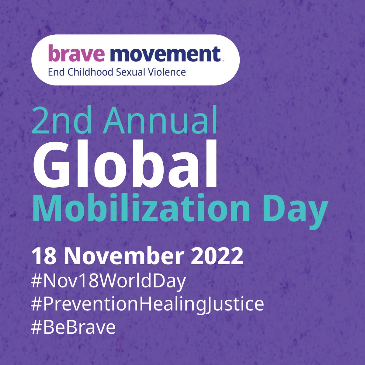 It's still time to mobilize for the World Day for Prevention, Healing and Justice to End Childhood Sexual Violence on 18 November! #BraveMovement has prepared ready-to-use tools and resources for you. #PreventionHealingJustice #BeBrave #Nov18WorldDay
bravemovement.org/global-mobiliz…