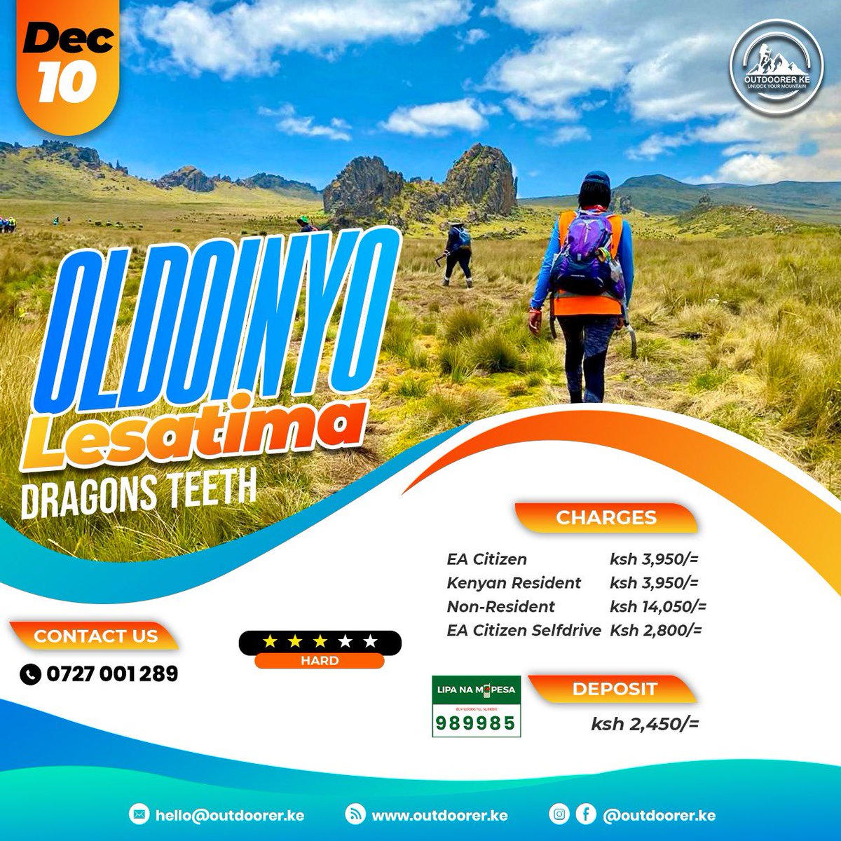 outdoorerke's tweet photo. We dare you to show a more magical hike in Kenya than this! 🥹🥹
We return to Mt. Satima via Dragon’s Teeth on December 10—and we think you should join us. See poster in the 4th image. 🗓️
#hikinginkenya #satima #dragonsteeth #hikeon https://t.co/533TUNSPJF
