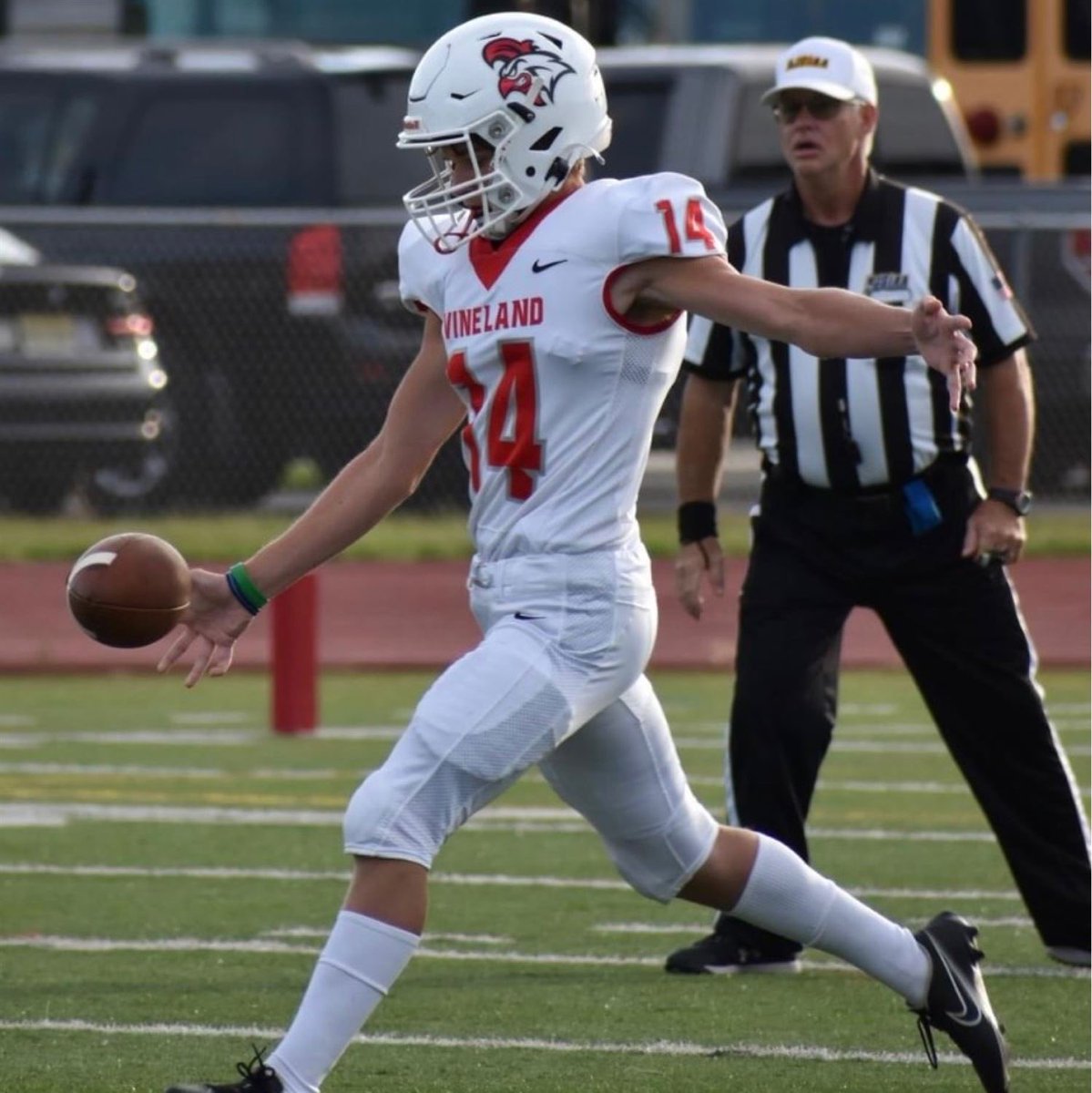 VinelandFB's tweet photo. Congratulations to First Team All-Conference Punter Collin Graiff! https://t.co/f1mC8hRloD