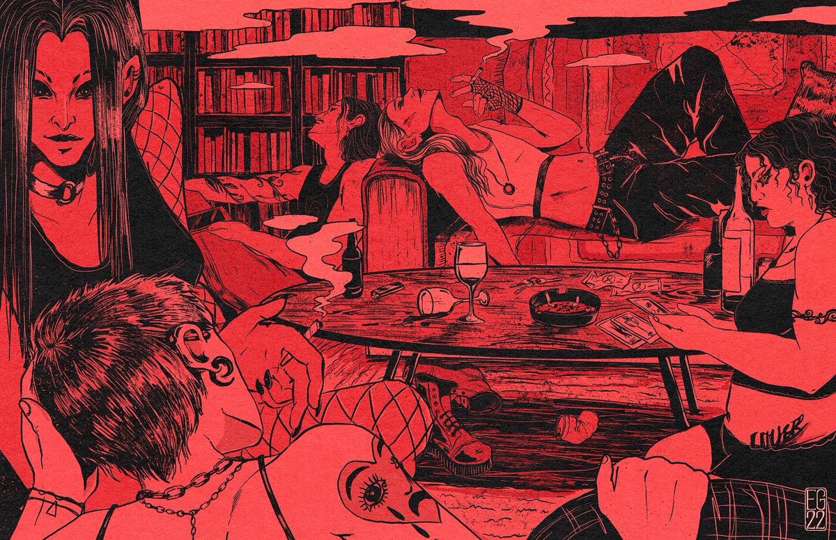 「Afterparty 」|Evangeline Gallagherのイラスト