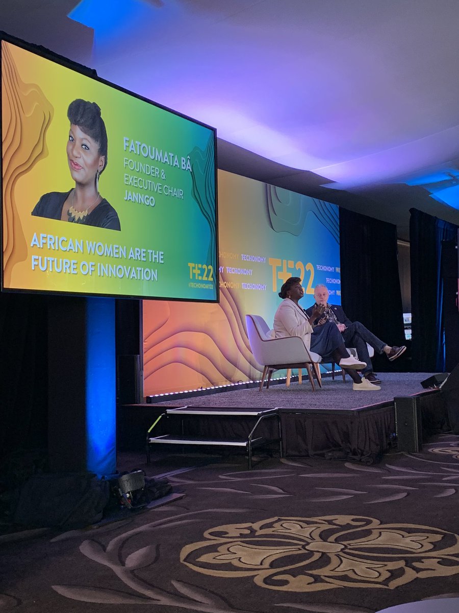 LauraNixGerson's tweet image. “If you look at the 10 fastest growing co’s annually 7 of 10 are African co’s” - Fatoumata Ba @Janngoafrica #techonomy22