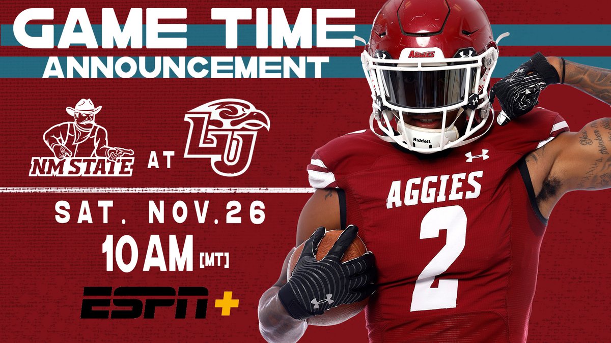 Saturday morning ☕️ and 🏈 It will be a 10 a.m. MT kickoff when we travel to Liberty 📰: bit.ly/3twW91H #AggieUp