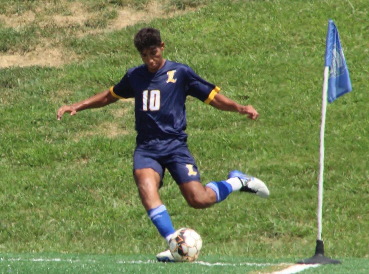 Langtreesoccer's tweet photo. It’s official! Congrats Ayman Maadir! We are so proud of you! @DavidsonCollege @DavidsonWildcat ❤️🖤🐈‍⬛⚽️ https://t.co/78zsci8ELf