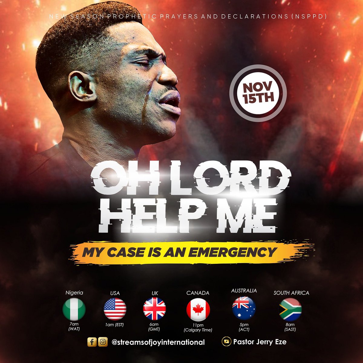 RealJerryEze's tweet photo. Who is getting ready for NSPPD Tomorrow by 7am Nigerian Time??
If you know Tomorrow is your Day of Divine Appointment; go ahead and RETWEET. https://t.co/HLiIQawHYj