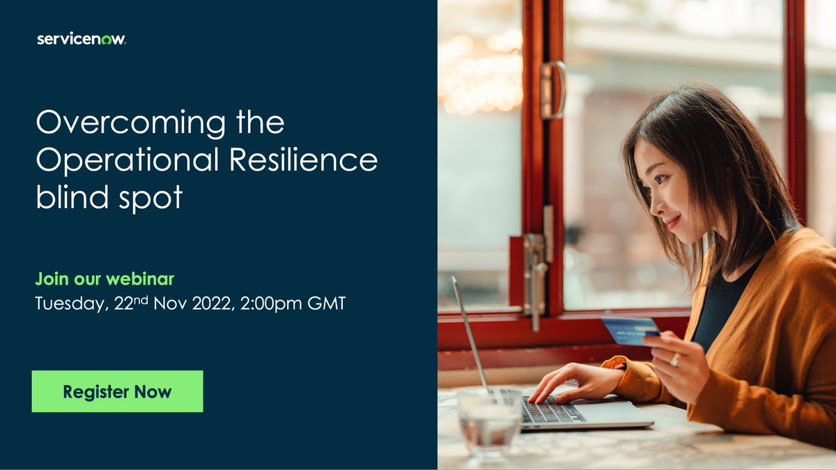 Join <a href="/ServiceNowUKI/">ServiceNow UK and Ireland</a>, <a href="/ArmisSecurity/">Armis</a>, <a href="/DanskeBank_UK/">Danske Bank</a>, <a href="/UKFtweets/">UK Finance</a>, and Standard Chartered’s Wholesale Bank on Nov 22nd @ 2pm GMT. Register now: spr.ly/6010MLXBY