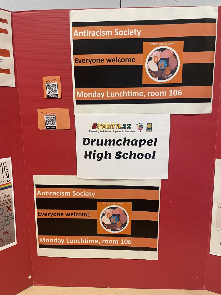 An inspiring experience being part of @drumchapelhigh’s Antiracism Society meeting this afternoon. The young people were so passionate; an absolute credit to themselves and their supporter @MsAHinkley 🌟 Can’t wait to hear what else they achieve together 🤎🤍🖤 #EdScotBRL