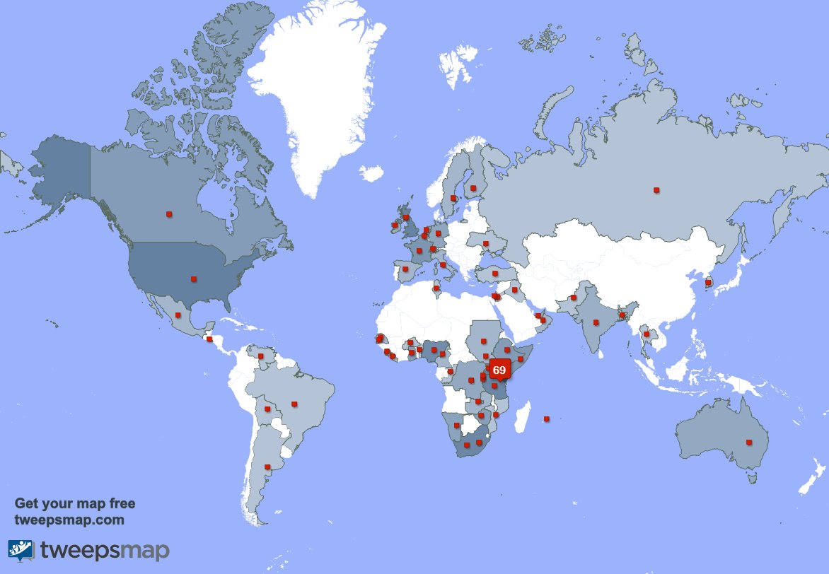 I have 1 new followers from Kenya last week. See tweepsmap.com/!MAINAOH