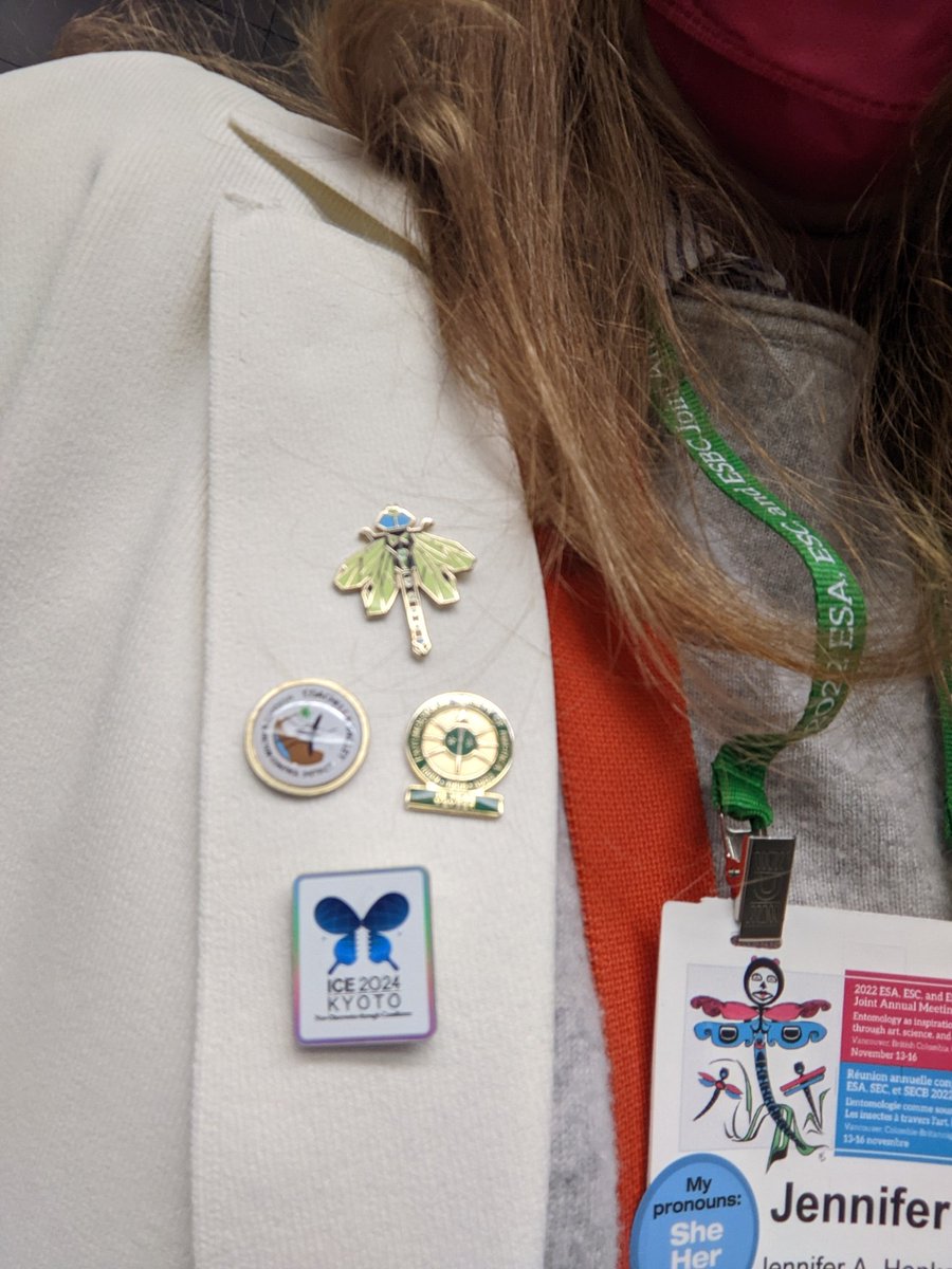 JenniferAHenke's tweet photo. Today's #EntoFashion. Some #EntoSocks and pins at #EntSoc22 #JAM2022 https://t.co/p04TcX7aEy