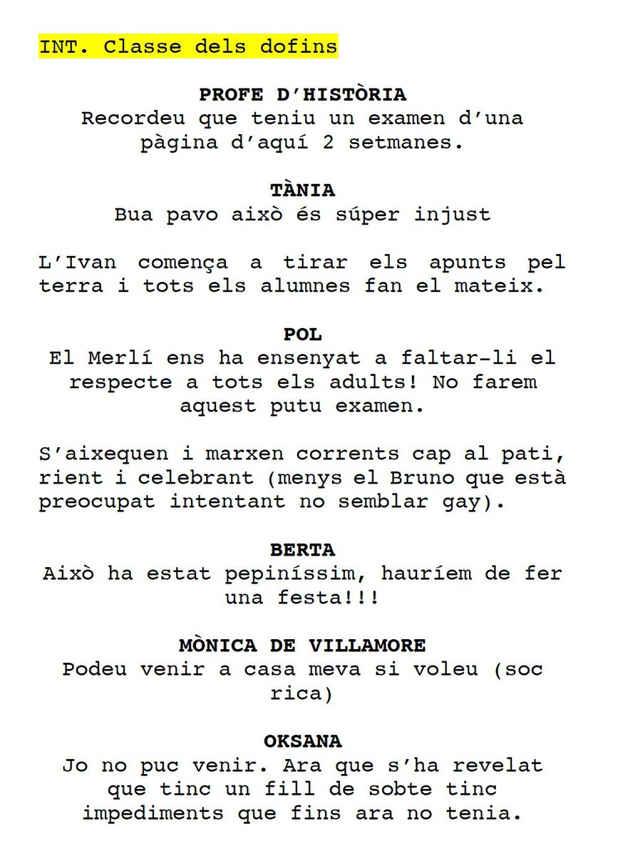 indicatiu's tweet photo. Capítol INÈDIT d merlí (pt 2) https://t.co/kuumYdMyAH