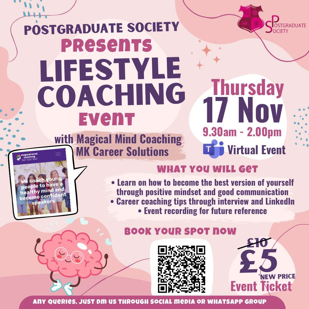 ⭐️New price⭐️

Our event will now cost you £5 instead of £10

Don’t forget to book! 📲