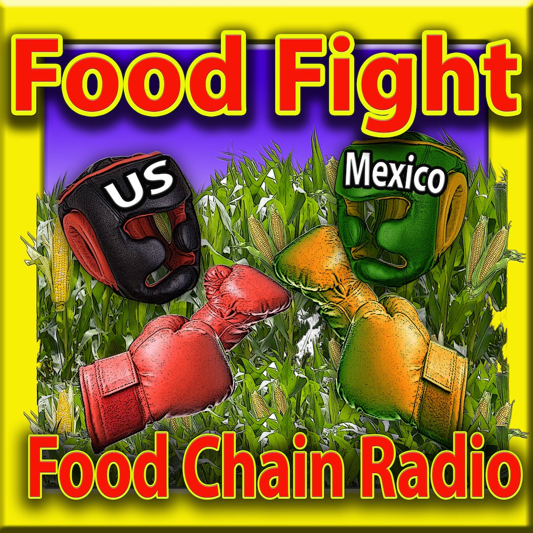 The U.S. is getting into a food fight with Mexico – over corn! Mexico Regulators are moving to ban #GMO corn. U.S. corn growers would lose  $13.6 billion over 10 years &amp; the rail industry alone would lose an additional $3.3 billion. Food Chain Radio –  metrofarm.com/michael-olson/…