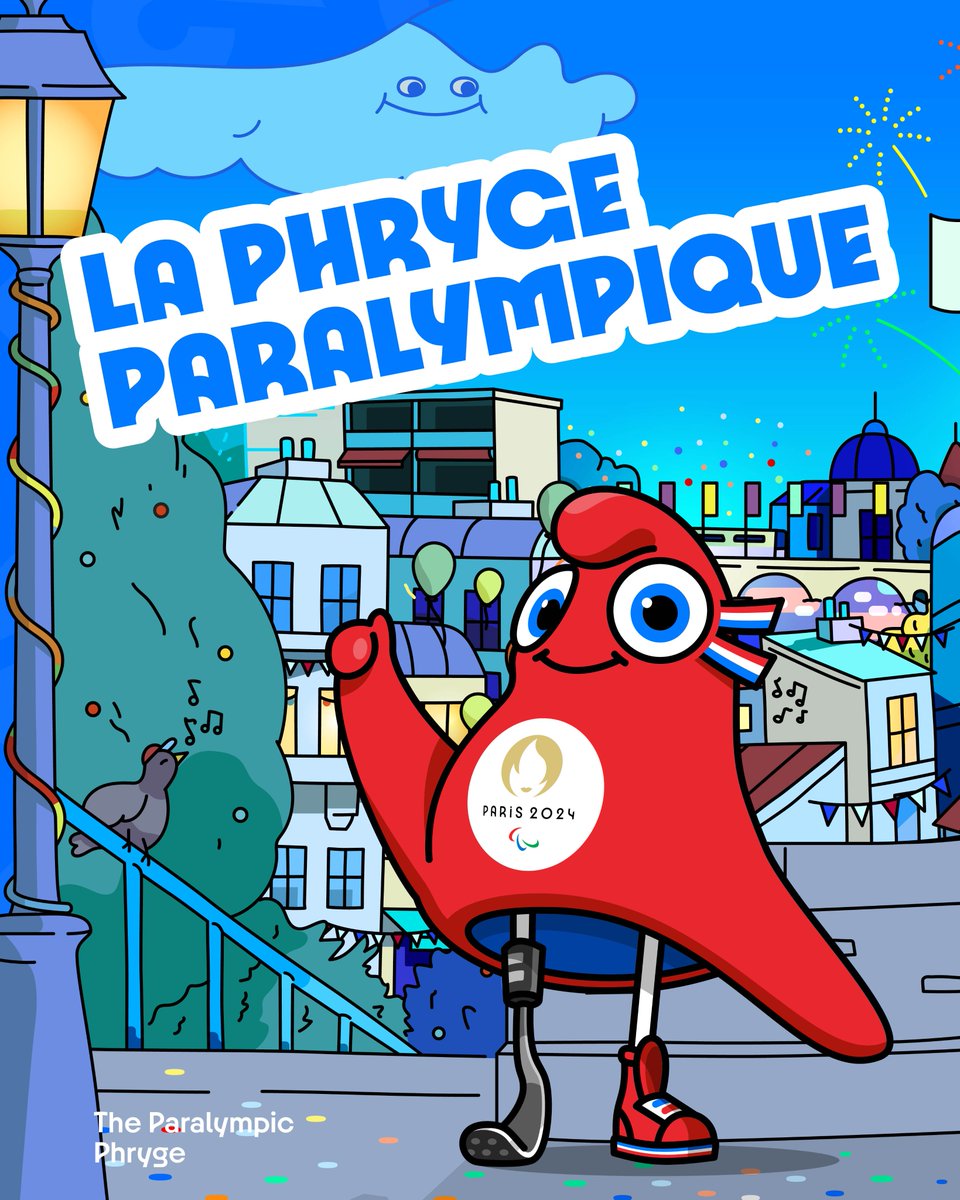 Paris 2024 on X: La Phryge Paralympique ✨ Elle entraîne tout le monde avec  son énergie et son enthousiasme The Paralympique Phryge ✨ It will rally  everyone around it with its energy