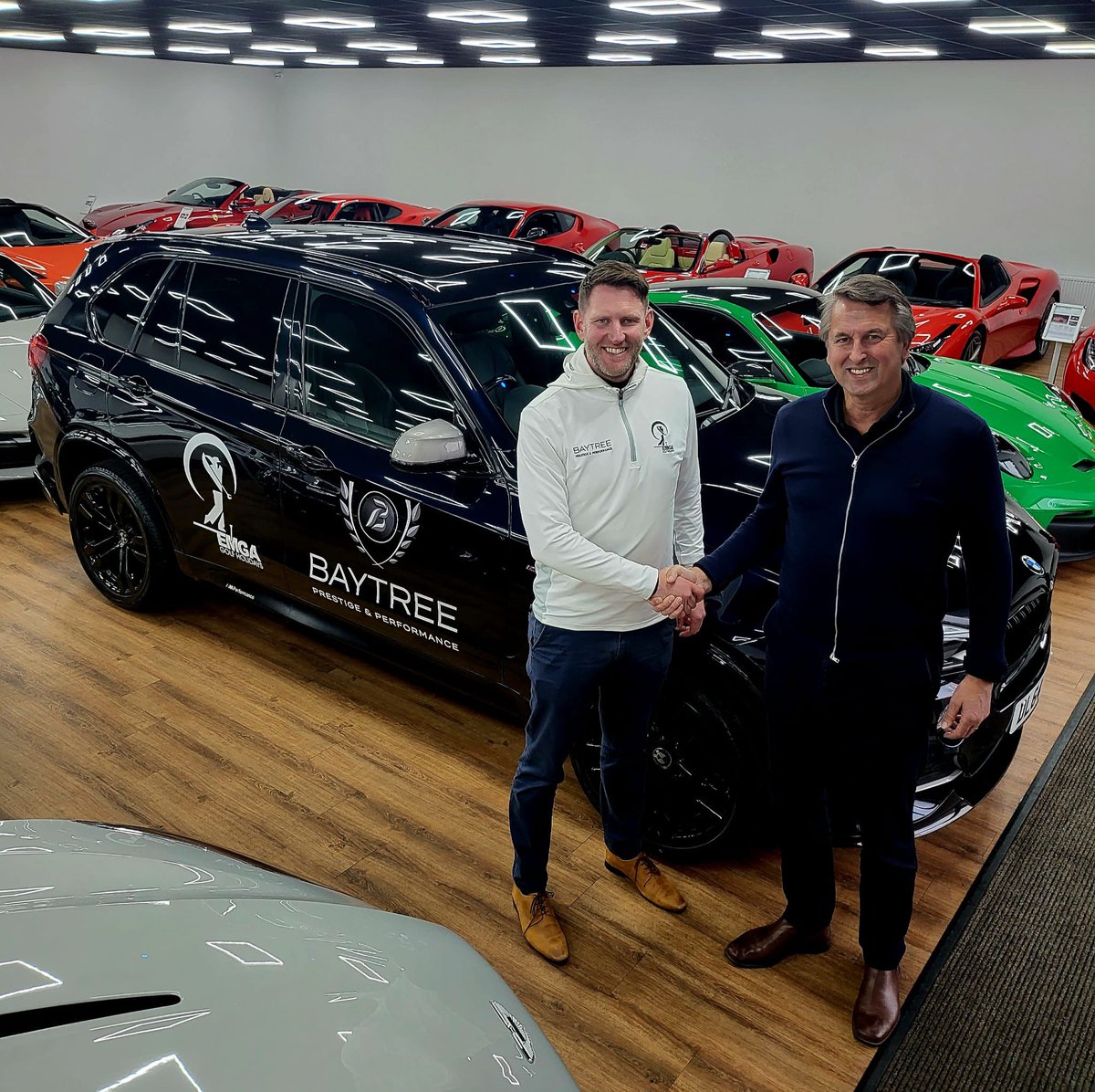 EMGA Golf Holidays are pleased to announce our partnership with <a href="/BaytreeCarsLtd/">Baytree Cars Ltd</a> 

All our clients will wear the Baytree logo on their tops whilst on holiday .