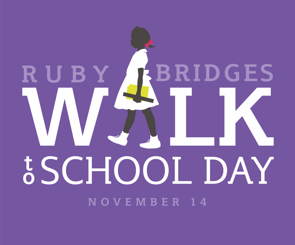 CusdEquity's tweet photo. Chandler Unified School District recognized and celebrate Ruby Bridges Walk to School Day - Students at Hartford Sylvia Encinas Elementary School - walking to school in recognition of this historic day. #WeAreCahndlerUnified https://t.co/kEiXVAE0jO