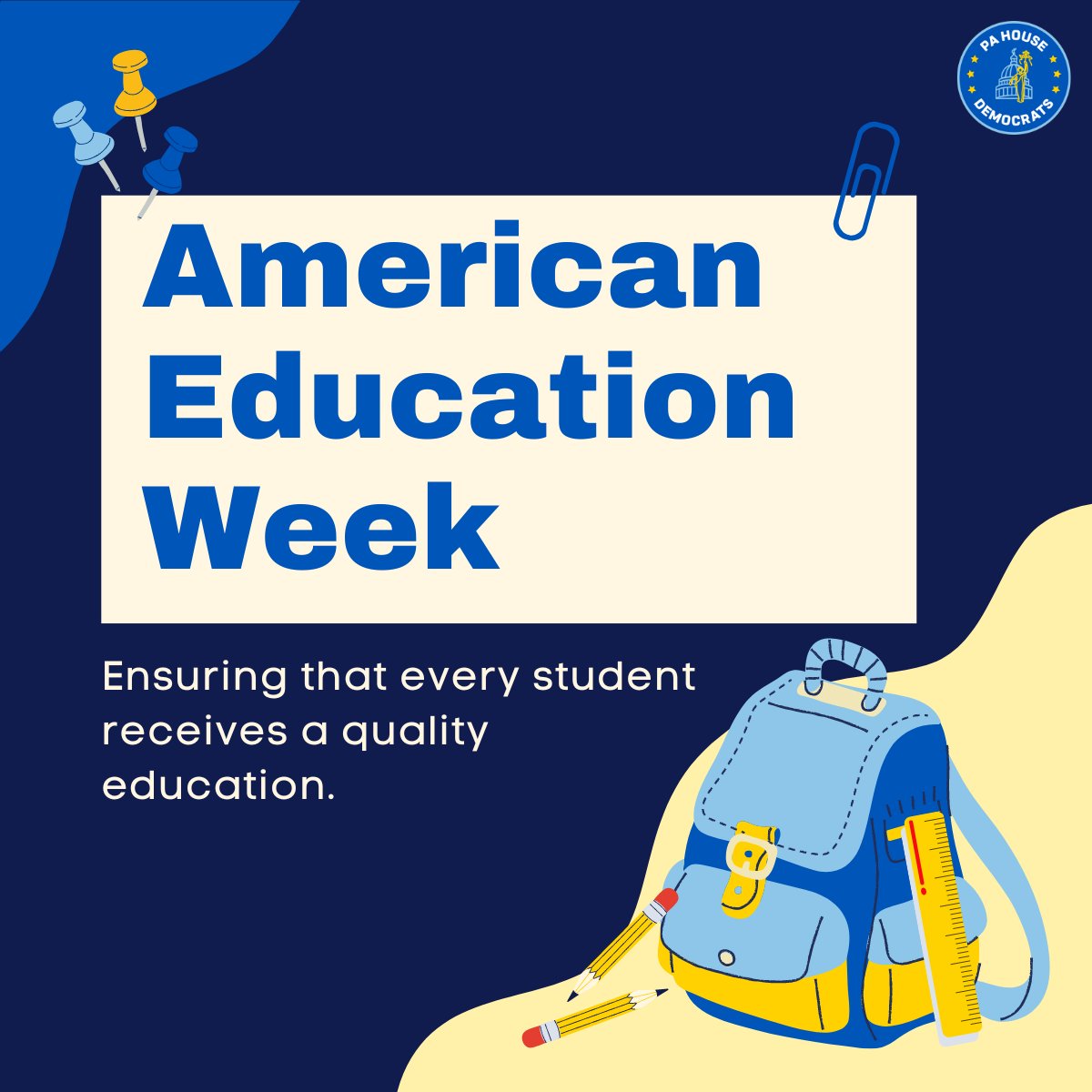 It's American Education Week, a time to recognize the important work done at our public schools by dedicated teachers and support personnel. #eaw2022