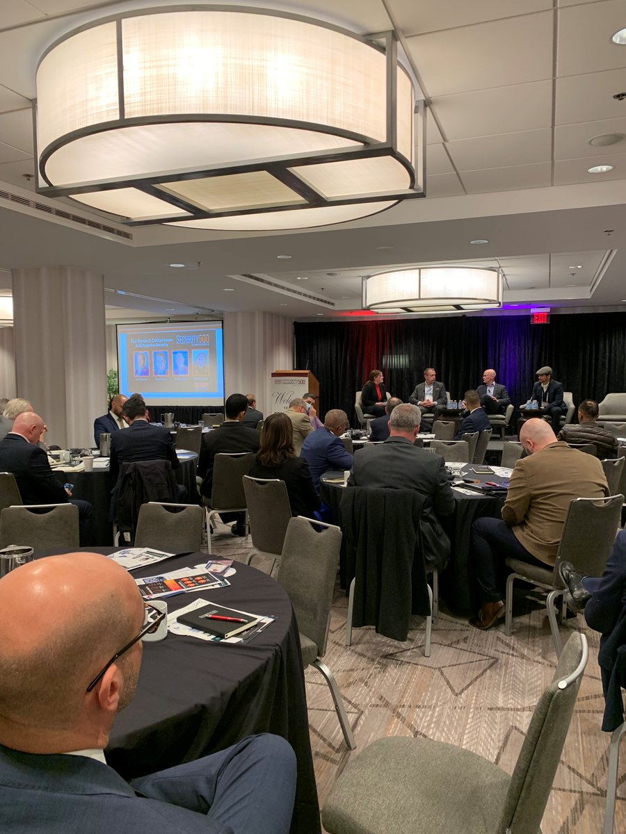securitymag's tweet photo. At the #SECURITY500 Conference, editor Madeline Lauver was joined by industry experts Tracy Reinhold, David Monnier & Steve Reinharz to discuss top #security trends & critical issues in #enterprisesecurity, #riskmitigation and more! Thank you to our experts!
#securityindustry https://t.co/oQbN6nMMJA