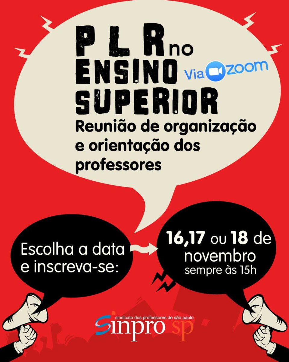 sinprosp's tweet image. A Justiça do Trabalho determinou a negociação da Participação nos Lucros, no local de trabalho. Se você leciona no ensino superior, o SinproSP convida para um encontro que vai tratar da eleição dos representantes docentes em cada IES. sinprosp.org.br/noticias/5021