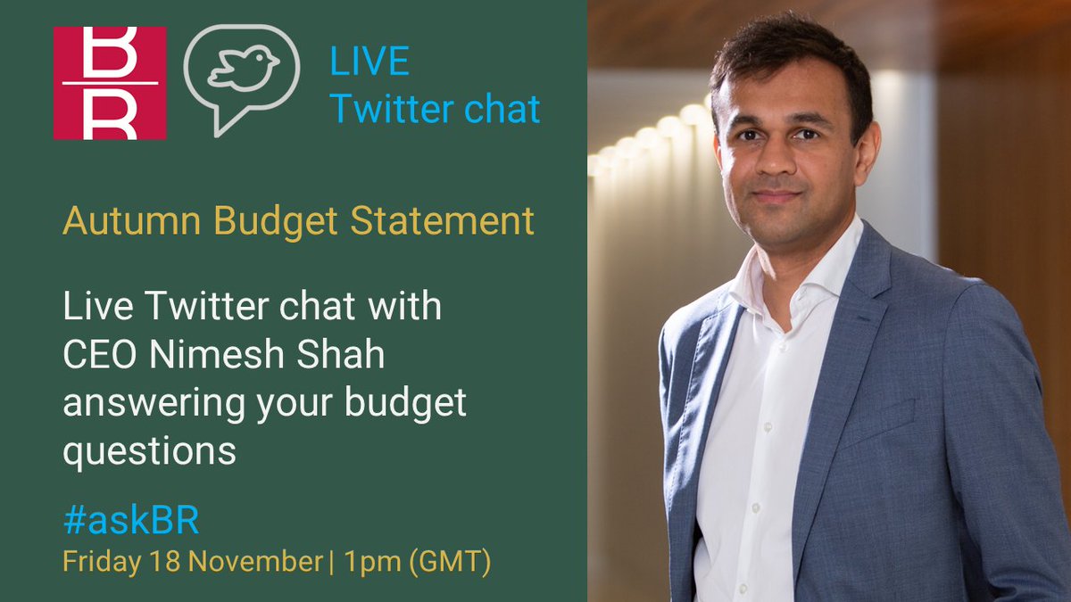BlickRothenberg's tweet photo. LIVE Twitter Q&A - SAVE THE DATE: Fri Nov 18 | 2pm GMT
Nimesh Shah @nimshah14 our CEO and @spearsmagazine Private Client Accountant of the Year 2022, will be online to answer you tax questions on the Autumn Budget.
Send your questions by DM or #askBR or during the live Q&A. https://t.co/D3kfQR1nB9
