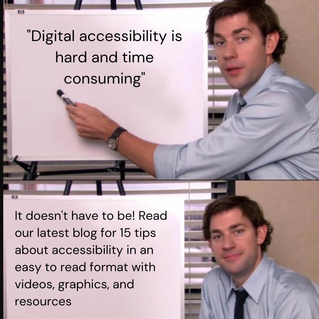 DisabilityRtsFL's tweet photo. Our latest blog makes implementing accessibility easy! Read it today and start making your online space more accessible: https://t.co/9HZ3hi4e2m
#accessibility #a11y #AltText #ColorContrast #PlainLanguage #accessible #Disability #DisabilityRights #DisabilityResource https://t.co/5M81EaCFXD