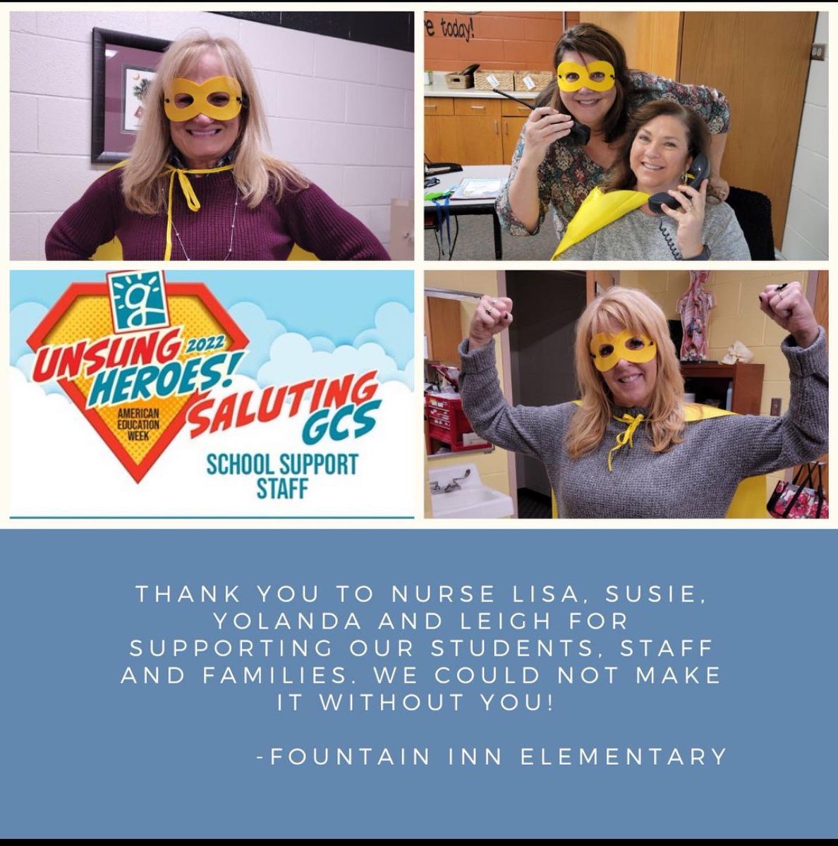 FIES celebrates day one of American Education Week!  #gcsAEW22 <a href="/gcschools/">Greenville County Schools</a>