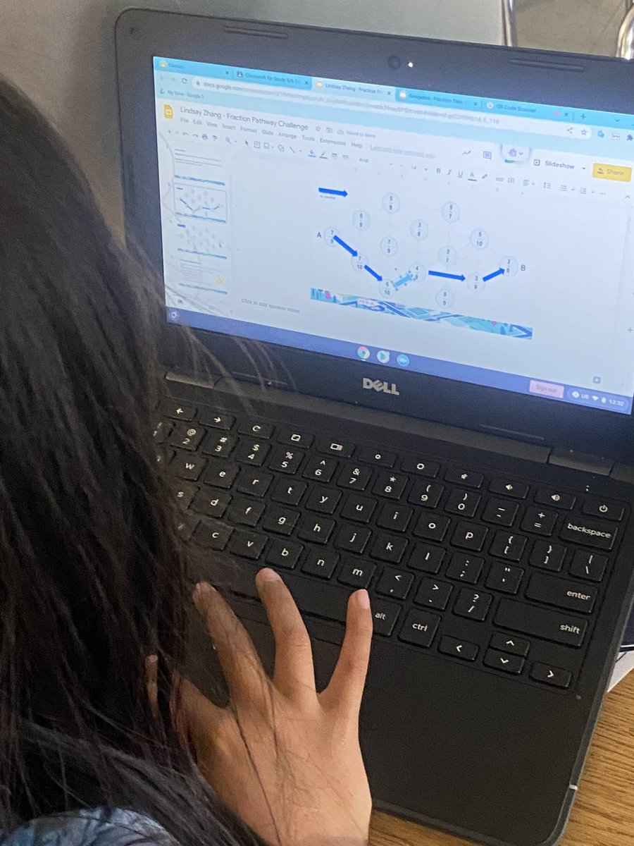 MrsBonura's tweet photo. Today in math, Ss worked through a Fraction carousel with a variety of challenges. Interesting conversations between peers as they shared their thinking and strategies they chose to use. #yrdsbmath https://t.co/kqoZI6uHtk