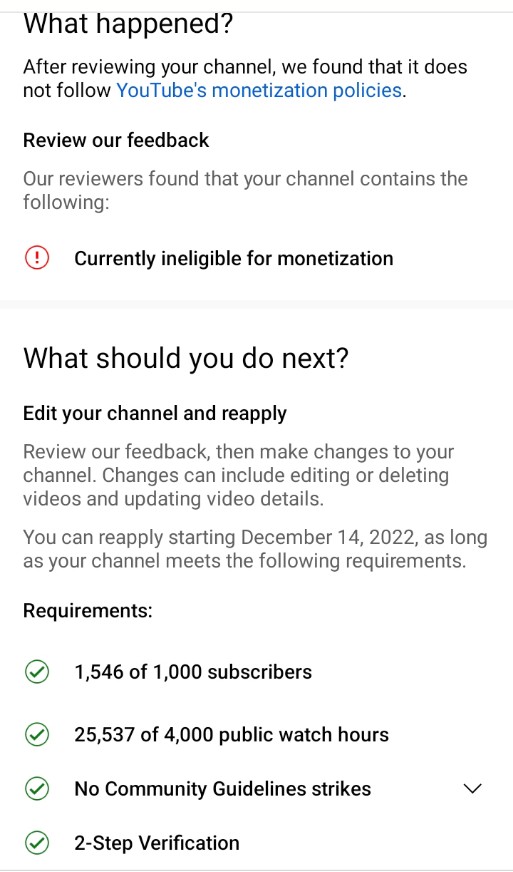 ExplainationR's tweet image. Hey, @TeamYouTube thanks a lot for not monetizing my channel without any reason. I am very sad to say that nowadays @youtube is taking false decisions.
Take care 🙌