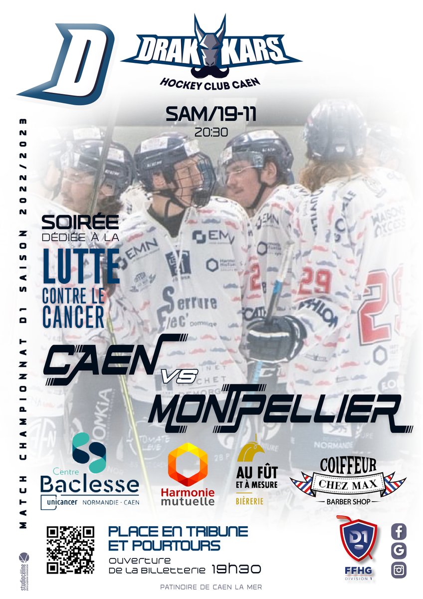 Drakkarsdecaen's tweet photo. 𝗗𝗶𝘃𝗶𝘀𝗶𝗼𝗻 𝟭, 𝗺𝗮𝘁𝗰𝗵 𝟴/𝟮𝟲 : 𝗠𝗼𝘃𝗲𝗺𝗯𝗲𝗿 𝘀𝗲 𝗷𝗼𝘂𝗲 𝗰𝗲 𝘀𝗮𝗺𝗲𝗱𝗶 !
🟦🟥 Ce samedi, les Drakkars accueillent les @Vipersofficiel pour gagner et soutenir Jérémie Romand.
🎟 disponibles sur https://t.co/gyp7WzJvCL https://t.co/IC86Yl9g41