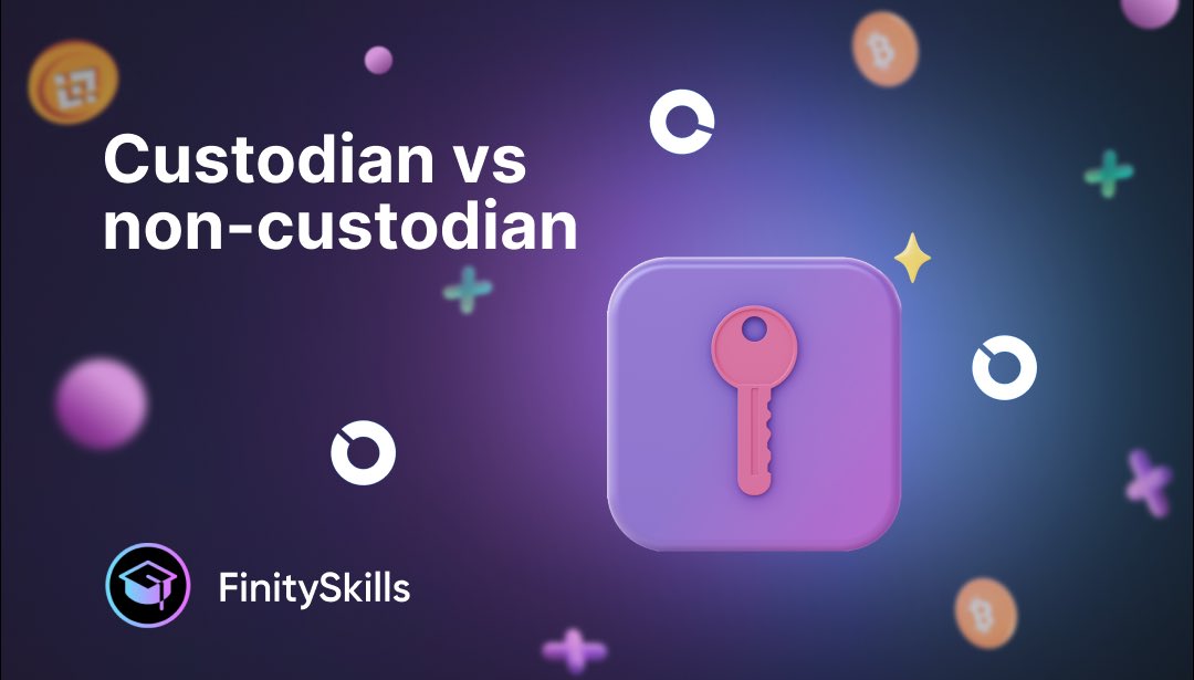 FinitySkills's tweet photo. 🖇Custodial vs Non-custodial wallet
 
🧩Each wallet has 2 keys, public with unlimited access to verify transactions, and private, to which only the owner of the wallet has access (for non-custodian wallet) and the custodian (wallet operator) in the case of a custodial wallet https://t.co/DuohOAed1C