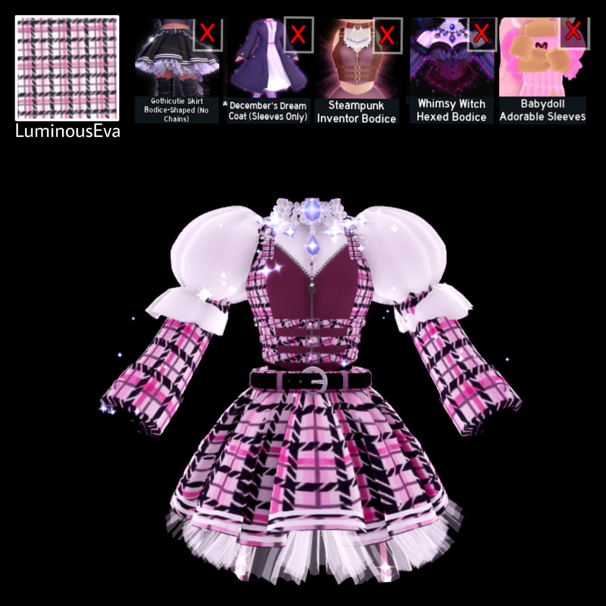 PoaLovelie's tweet photo. Royale High Outfit Hack / Idea 💗🏰 #royalehigh #royalehighoutfit #royalehighoutfithacks #royalehighoutfithack #royalehighoutfits https://t.co/LzXUz3Hzq3