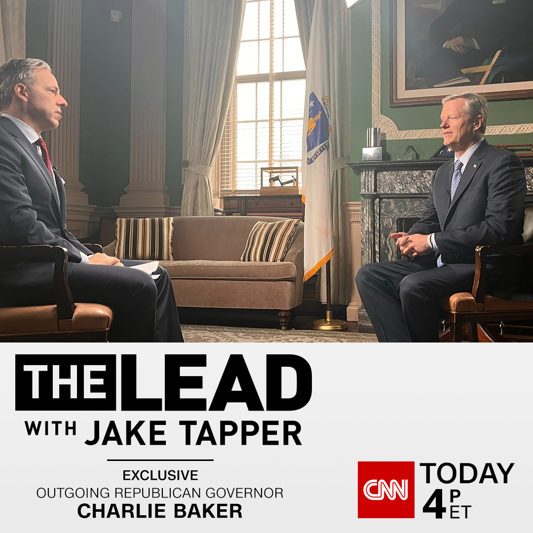 Exclusive Outgoing Republican Governor Charlie Baker joins