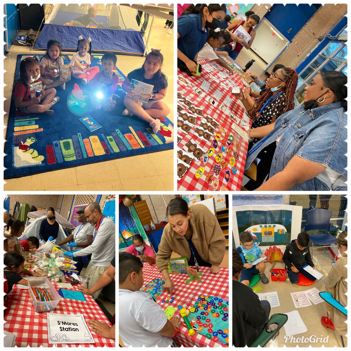 SSBoettcher's tweet photo. A few highlights from last week’s “Camp Read-a-Lot” Literacy Night and Scholastic Book Fair. Thanks to all that made it a huge success. Our scholars had a blast! 🏕 @Elrod_HISD @HISDLibraryServ https://t.co/POafZxvByc