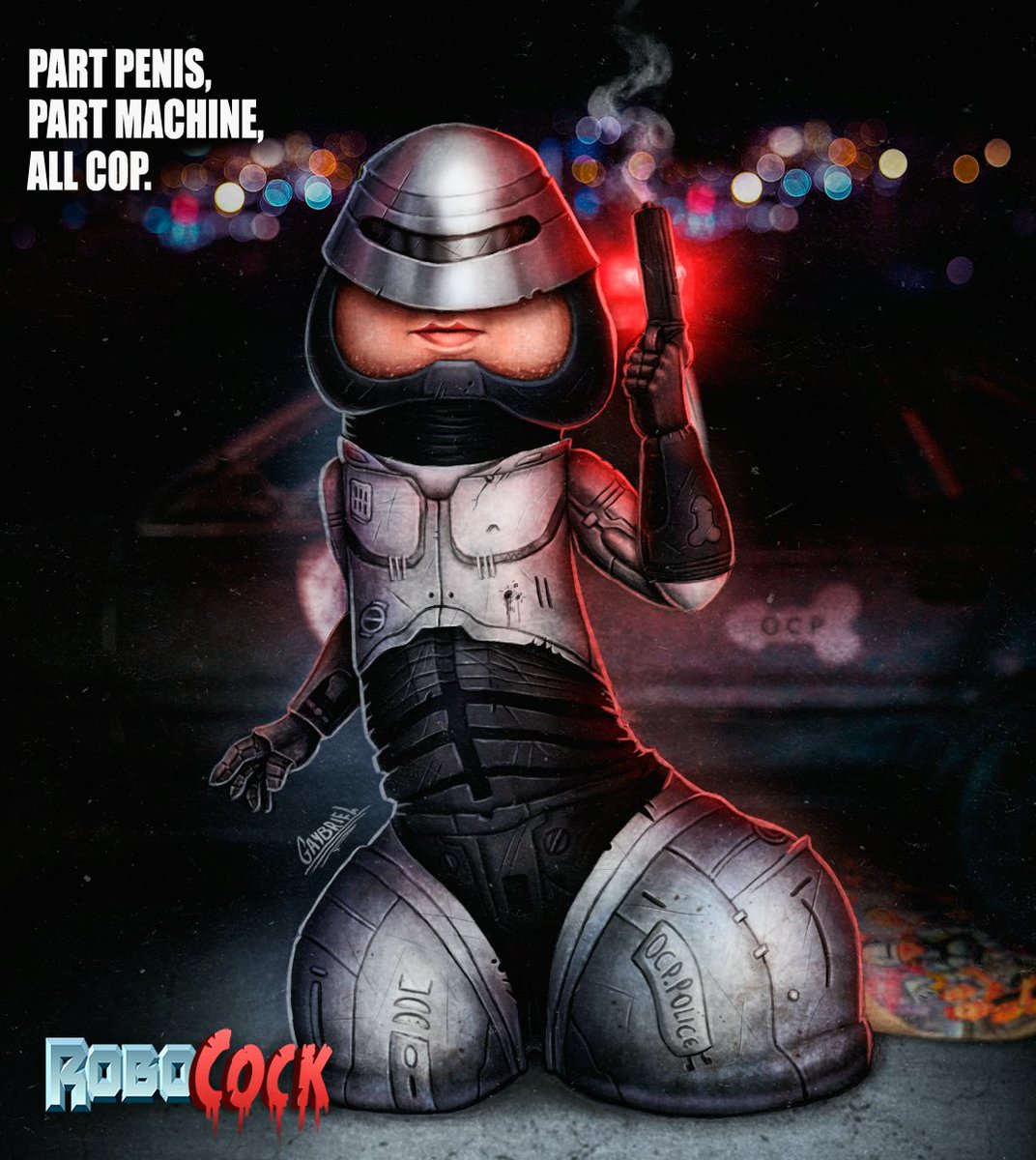 gaybriel_arts's tweet photo. I have the great pleasure to present to you: ROBOCOCK!
#robo #robocop #robocock #gaybrielarts #digitalart #fanart #artistsontwitter #art #comissionsopen https://t.co/biXjzWpl06