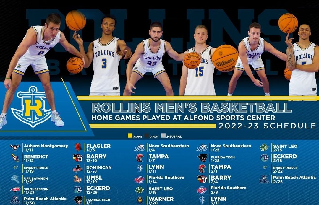 RollinsMBB's tweet photo. Schedule posters coming soon!

Pick yours up at the end of the week over at the Alfond Sports Center!

#TARNation https://t.co/RGyJMiawoF