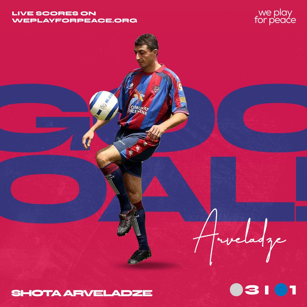 Grande Shota Arvelazde! Ci fa sognare 🕊 

#weplayforpeace