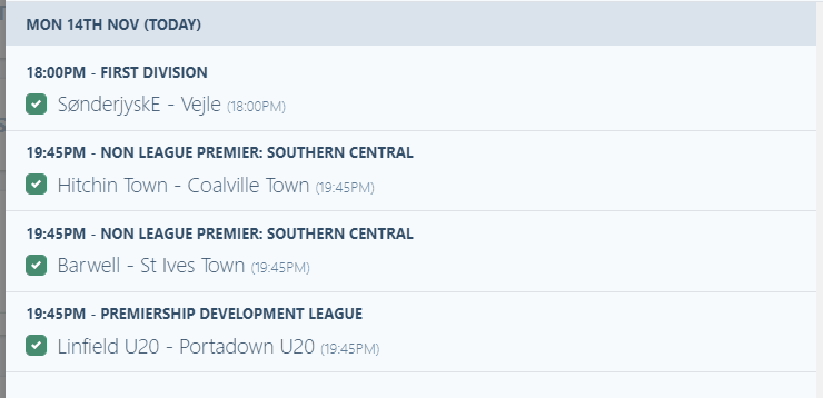 tcdc_data's tweet photo. First Half Goal picks - 14th Nov 2022.
Simplest way to play is to back Over 0.5 FHG at 1.50 or higher.
Join my Telegram group, link in bio, for alerts when odds reach 1.50/ 1.70+
#inplay #bettingtips #football #firsthalfgoal #bettingtwitter #sharpgoals #betfair https://t.co/G064nV8MGT