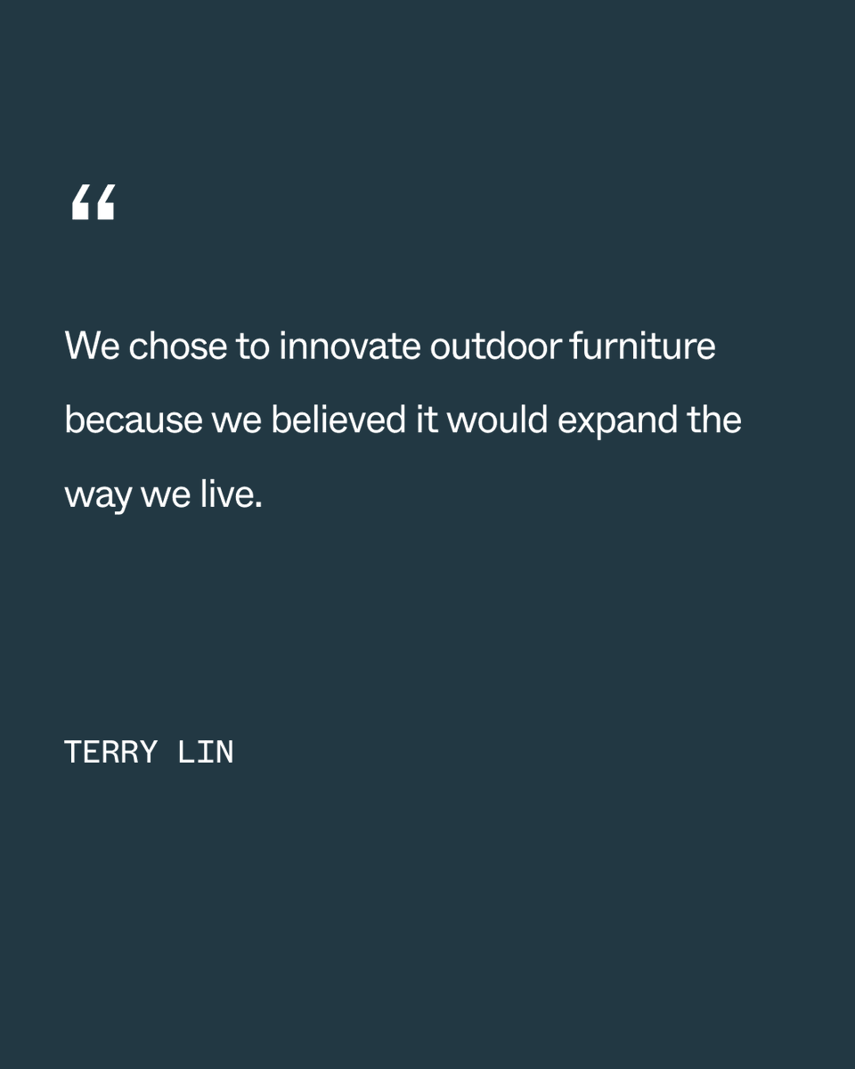 Material science of our fabrics is one of the ways we innovated outdoor furniture. Our fabrics are sustainably made, weather-proof, durable, soft &amp; fade-resistant.

All this so you can live better, outside. Learn more: bit.ly/3wNvwYY