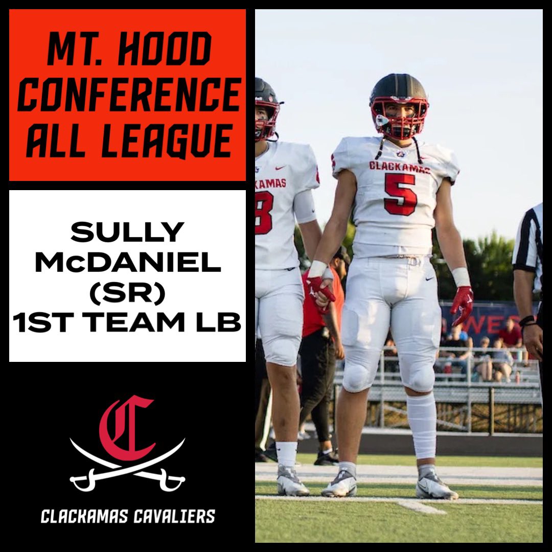 Congratulations to @sullymcdaniel on making 1st team MHC - 80 T TKLS - 4 TFL - Team Captain #ClackWay